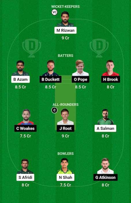 PAK vs ENG Dream11 Team for today's match (October 7)