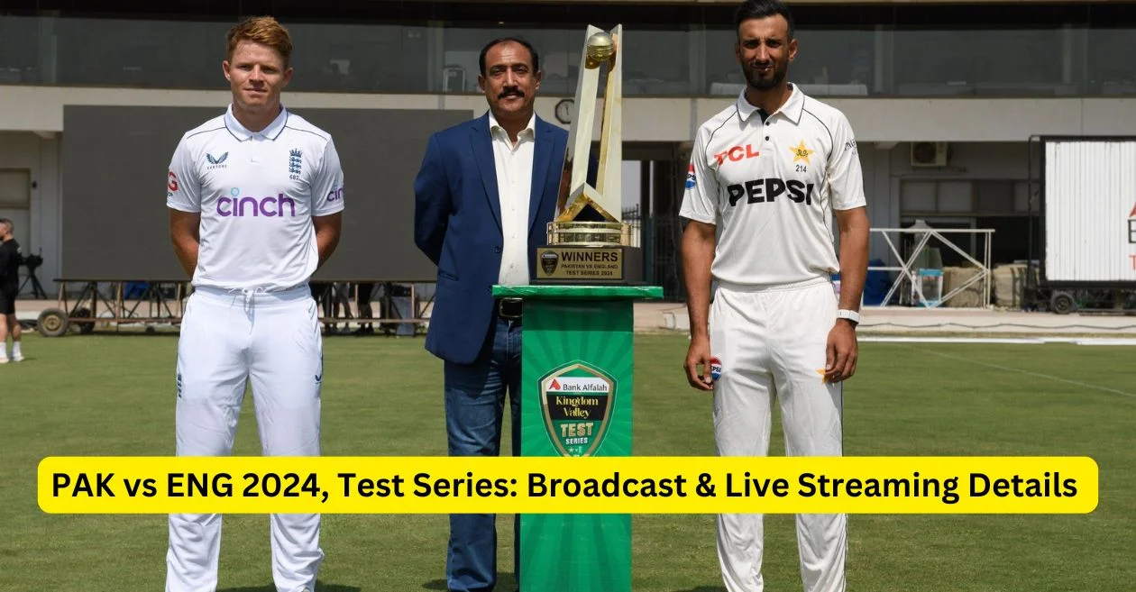 PAK vs ENG 2024 Test Series: Broadcast & Live Streaming Details