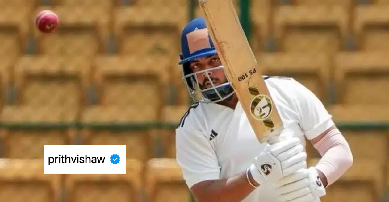 Prithvi Shaw reacts after being dropped from Mumbai’s Ranji Trophy squad due to disciplinary issues