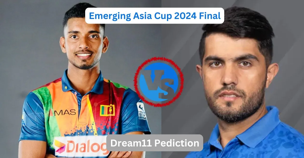 SL-A vs AF-A, Emerging Asia Cup 2024 Final: Match Prediction, Dream11 Team, Fantasy Tips & Pitch Report | Sri Lanka A vs Afghanistan A