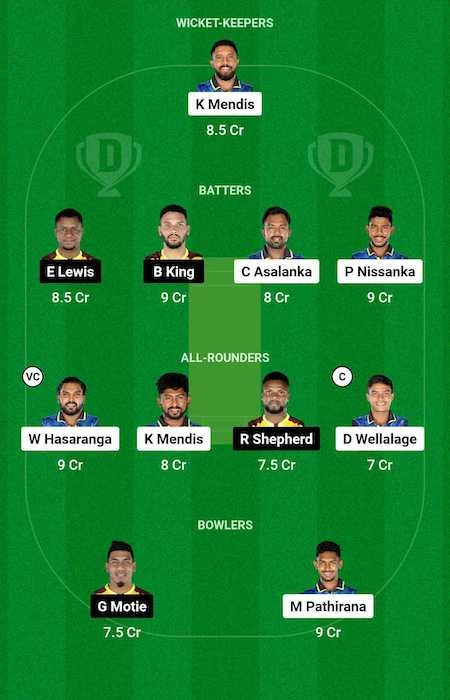 SL vs WI Dream11 Team for today's match (October 17)