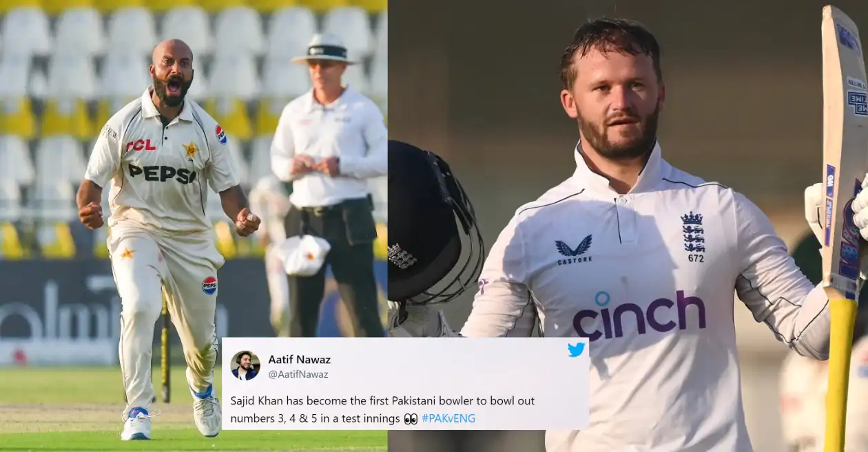 Twitter reactions: Sajid Khan helps Pakistan fightback after Ben Duckett’s century on Day 2 of second Test