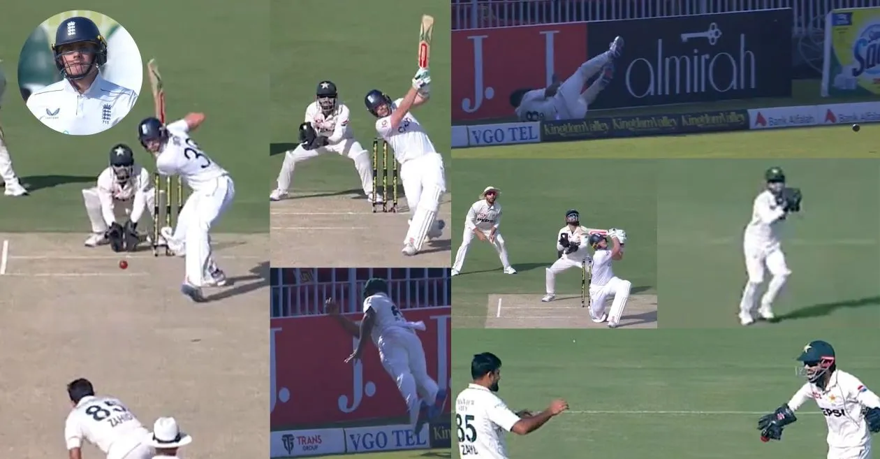 WATCH: Sajid Khan’s fielding brilliance averts Jamie Smith’s certain six on Day 1 of the third Test