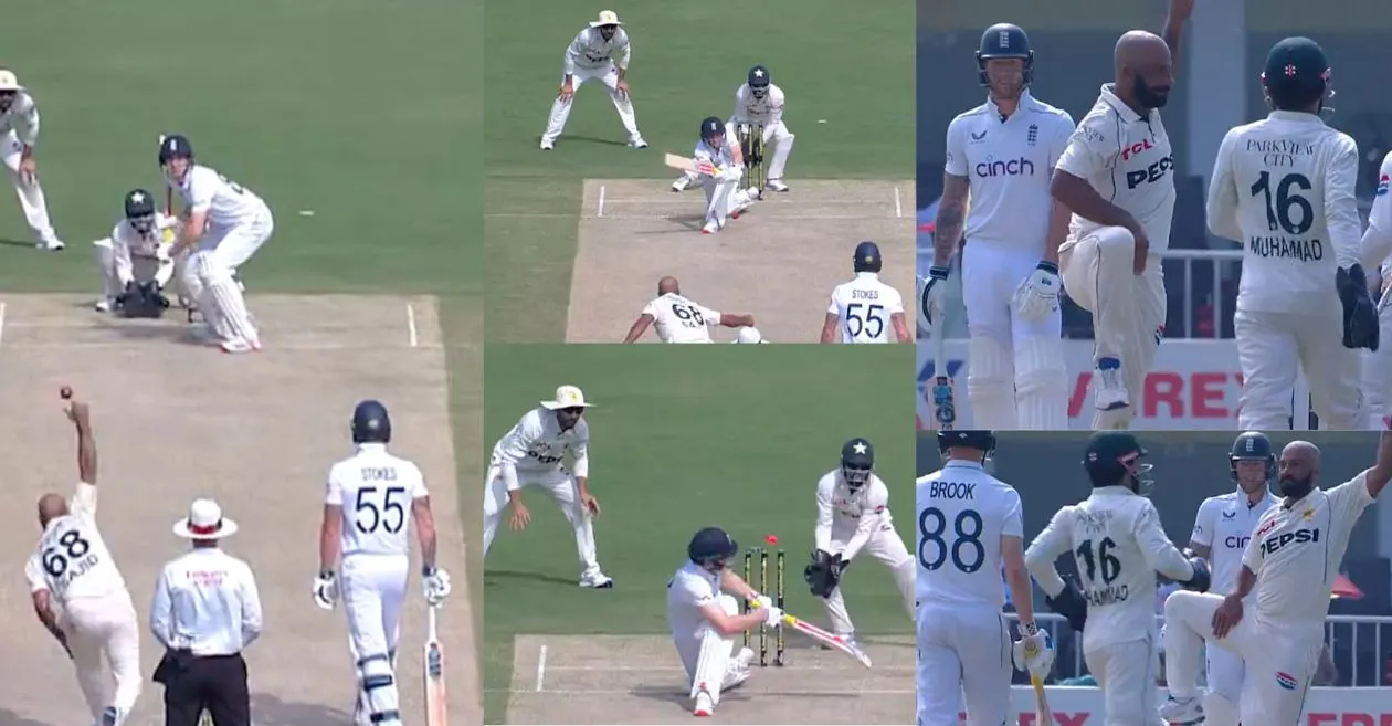 WATCH: Sajid Khan’s Brilliant Delivery to Dismiss Harry Brook