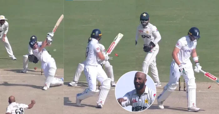 PAK vs ENG [WATCH]: Sajid Khan bowls an absolute ripper to dismiss Jamie Smith on Day 3 of the third Test