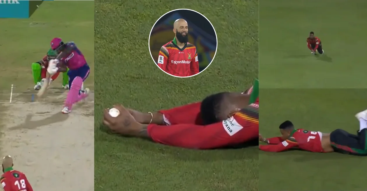 WATCH: Shimron Hetmyer’s brilliant catch dismisses Kadeem Alleyne in CPL Qualifier 2