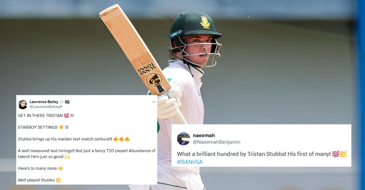 Twitter reactions: Tristan Stubbs’ maiden Test century for South Africa puts Bangladesh under pressure on Day 1 of the 2nd Test