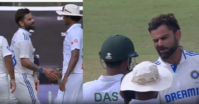 WATCH: Virat Kohli playfully winks at Litton Das after India’s emphatic win over Bangladesh in the Kanpur Test