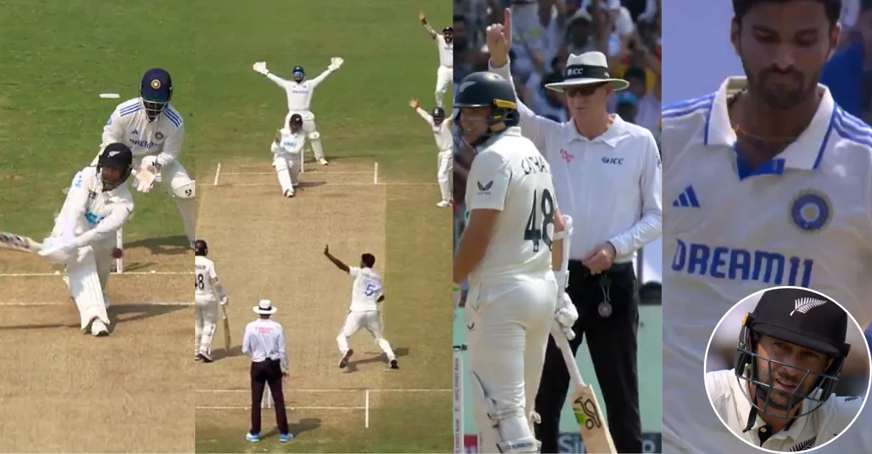 IND vs NZ [WATCH]: Washington Sundar’s spin wizardry to dismiss Devon Conway on Day 2 of the second Test