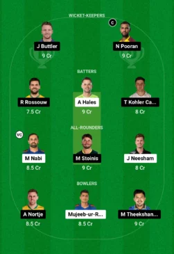 AB vs DG Dream11 Team for today’s match