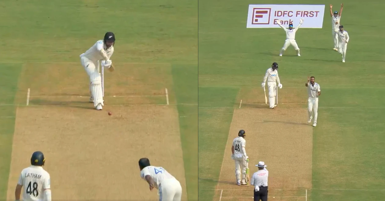 WATCH: Akash Deep traps Devon Conway LBW with a sharp inswinger in 3rd IND vs NZ Test