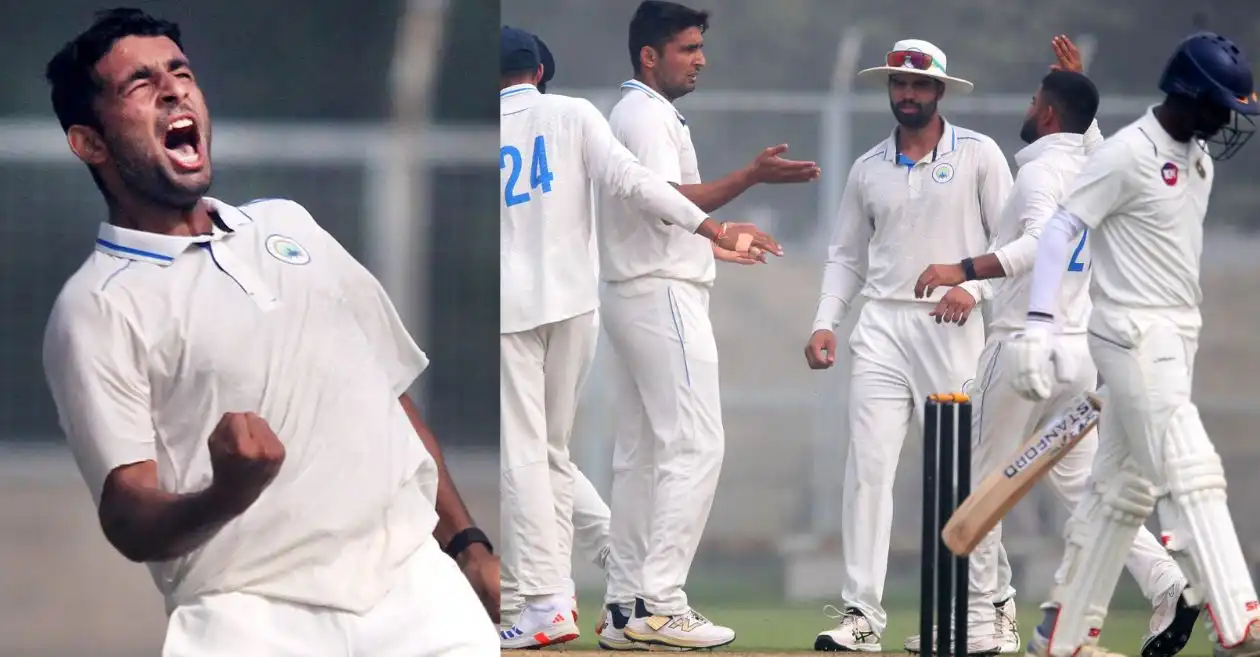 Anshul Kamboj scripts history with 10 wickets in an innings in Ranji Trophy 2024-25