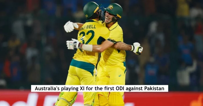 AUS vs PAK: Australia announce their playing XI for the 1st ODI against Pakistan