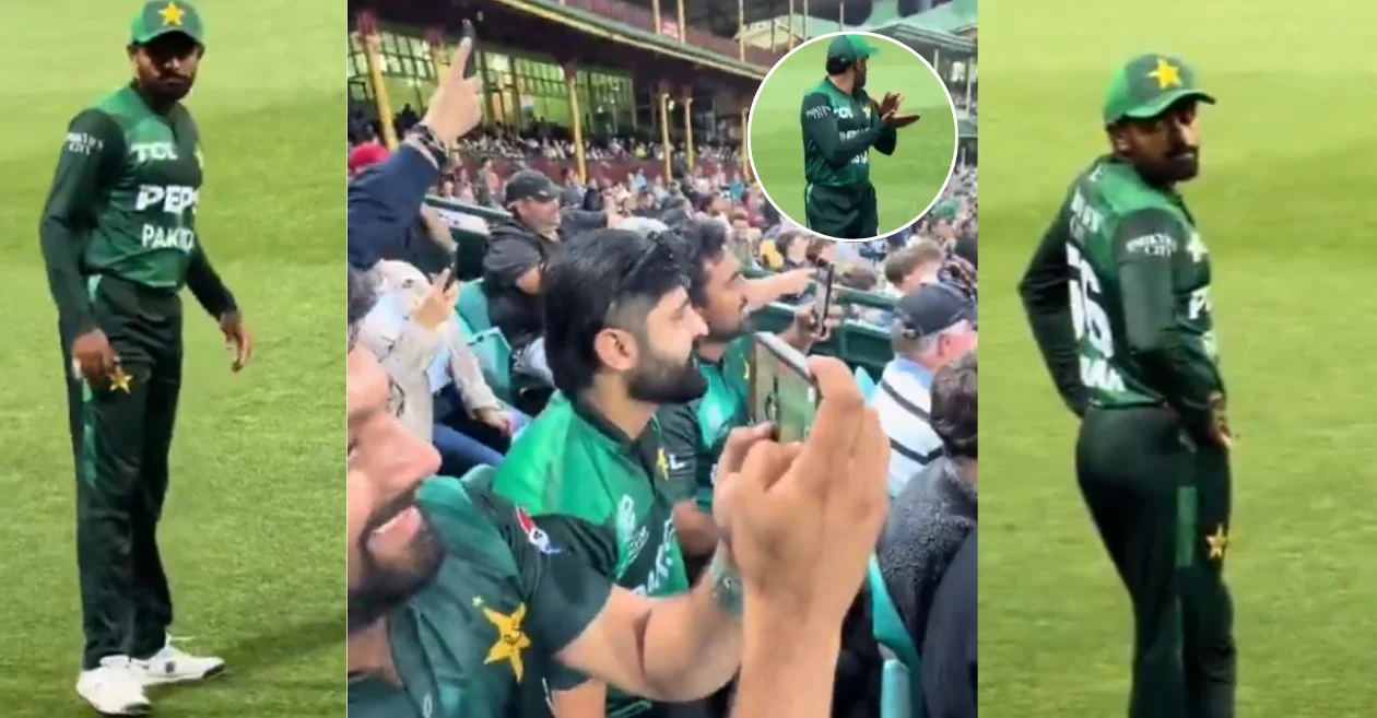 AUS vs PAK [WATCH]: Babar Azam fiercely glares at Pakistan fans shouting at him