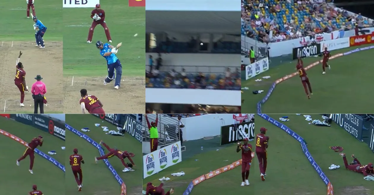 WI vs ENG 2024 [WATCH]: Brandon King plucks a brilliant catch to dismiss Phill Salt