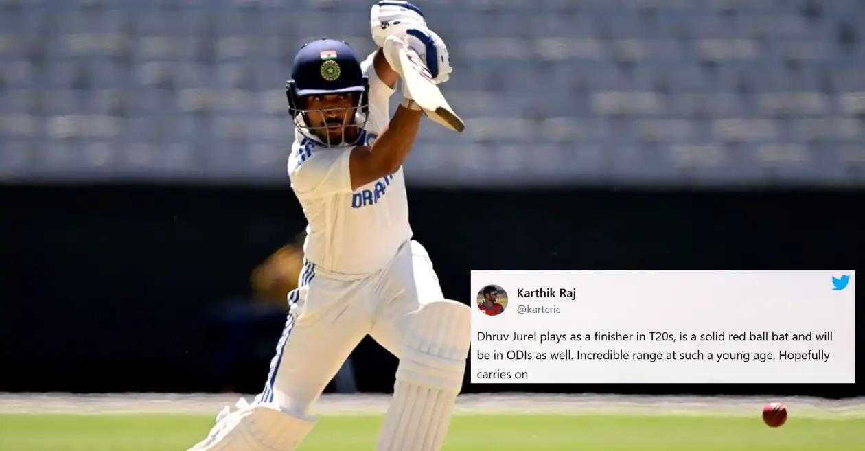 Fans laud Dhruv Jurel’s fighting knock on Day 1 of the unofficial Test between India A and Australia A