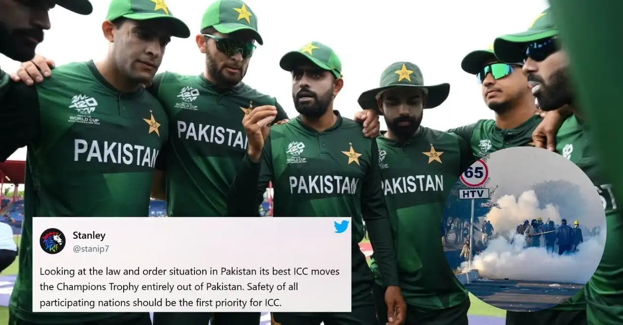 Netizens urge ICC to relocate Champions Trophy 2025 after violent protests in Pakistan