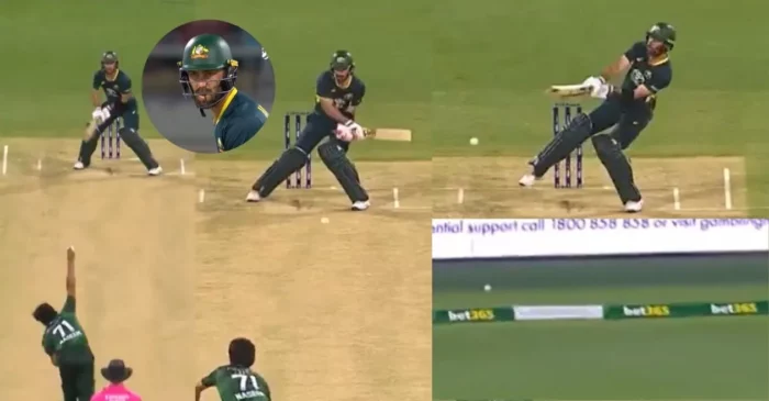 AUS vs PAK [WATCH]: Glenn Maxwell’s stunning switch-hit against Naseem Shah in a rain reduced 1st T20I