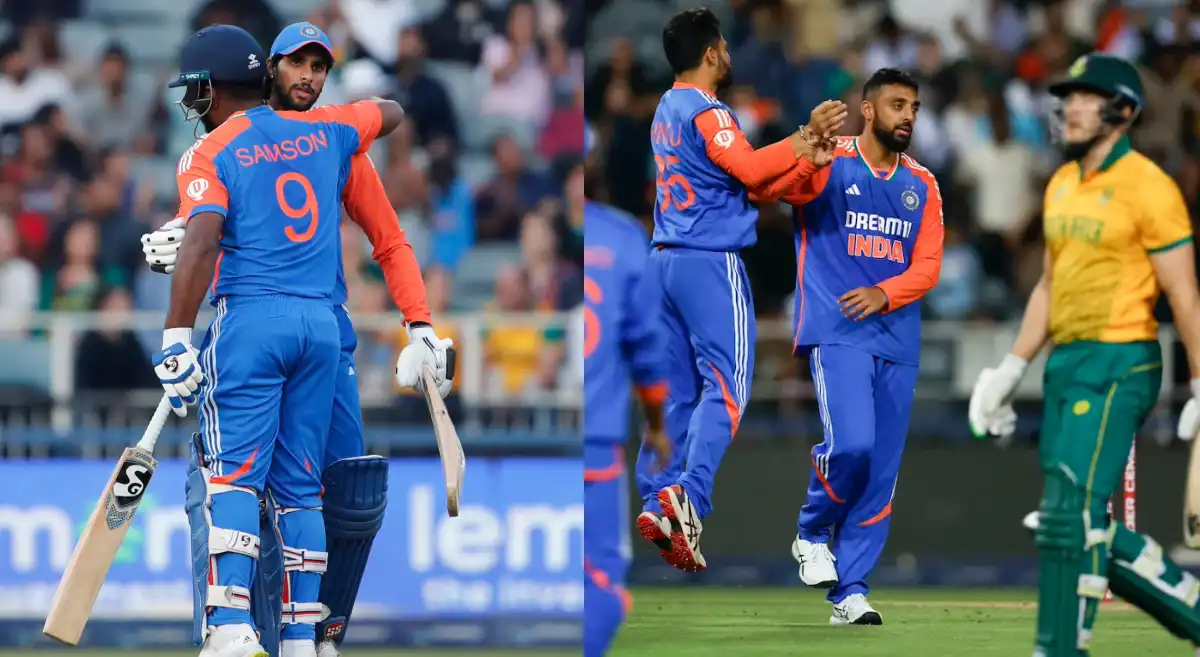 Sanju Samson and Tilak Varma’s centuries guide India to series-clinching win over South Africa in 4th T20I