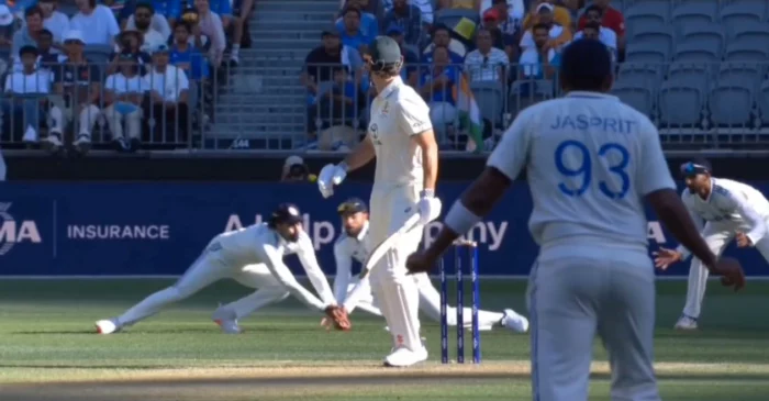 AUS vs IND [WATCH]: KL Rahul takes a screamer to see-off Mitchell Marsh in 1st BGT 2024-25 Test