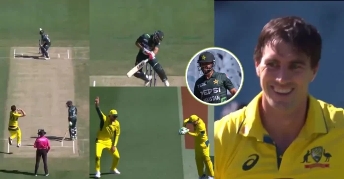 WATCH: Pat Cummins removes Kamran Ghulam with a ferocious bouncer in the 1st ODI | AUS vs PAK