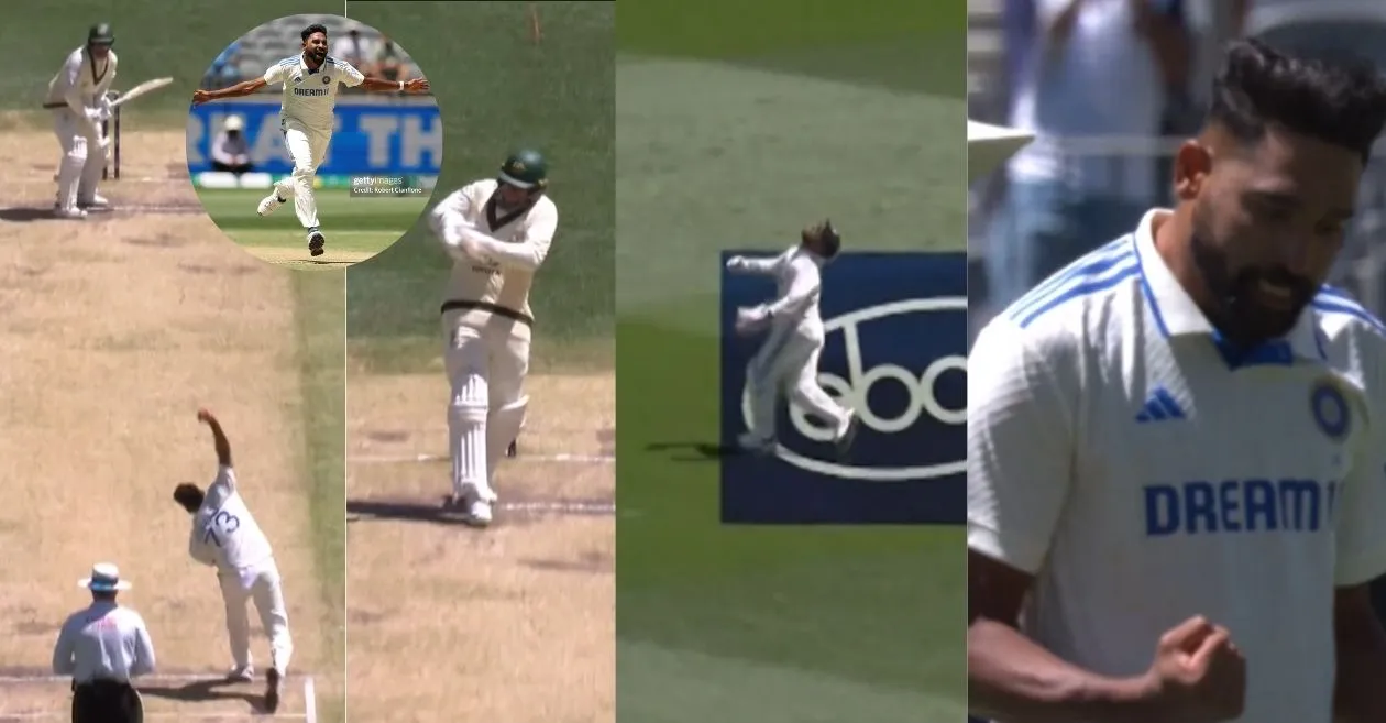 AUS vs IND [WATCH]: Mohammed Siraj bumps a steamy bouncer to dismiss Usman Khawaja on Day 4 of the Perth Test