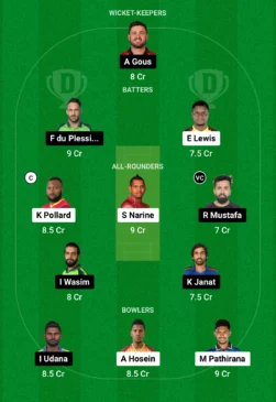 NYS vs MSA Dream11 Team for today’s match