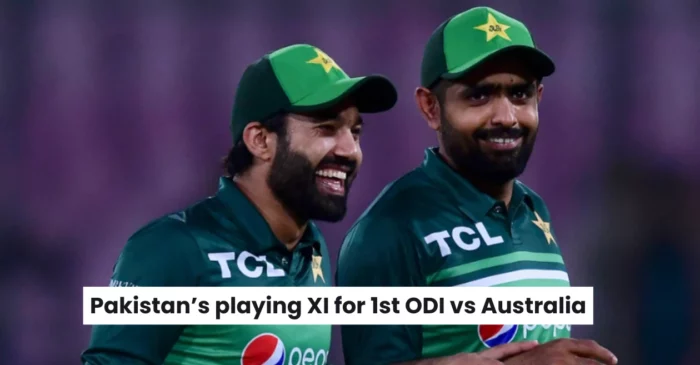 AUS vs PAK: Pakistan unveil their playing XI for the 1st ODI against Australia