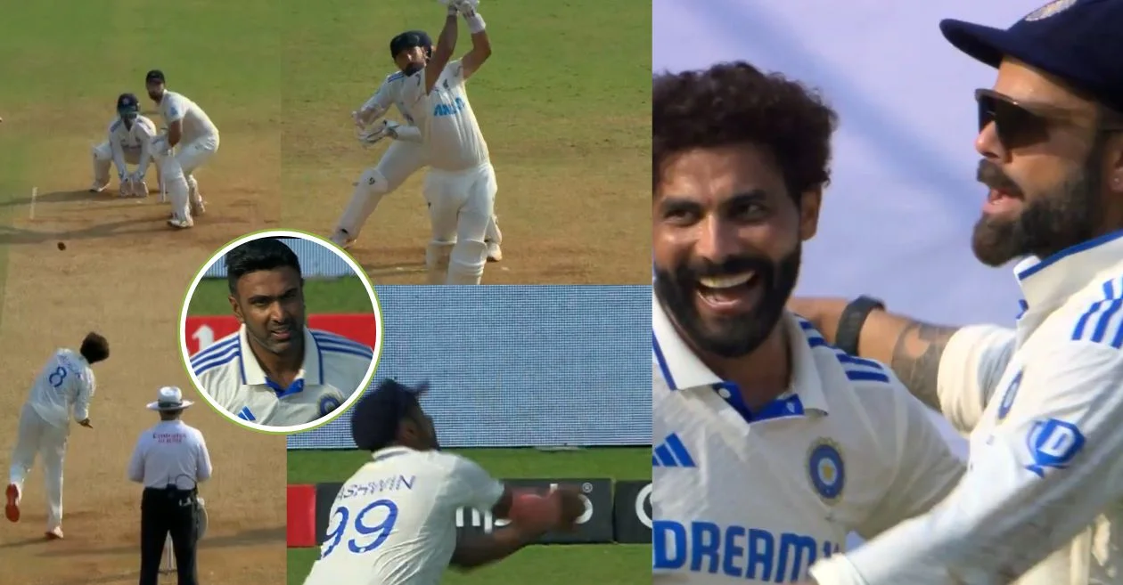 IND vs NZ [WATCH]: Ravichandran Ashwin’s unbeliveable catch removes Daryl Mitchell on Day 2 of the 3rd Test