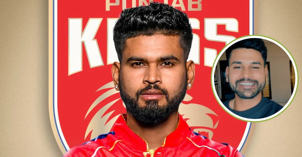 Shreyas Iyer reacts in elation after Punjab Kings sign him as their biggest buy of IPL 2025 mega auction