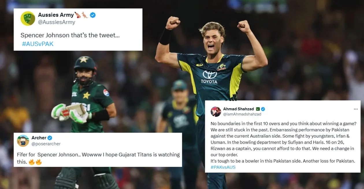 Twitter reactions: Spencer Johnson propels Australia to a series clinching win over Pakistan in the 2nd T20I