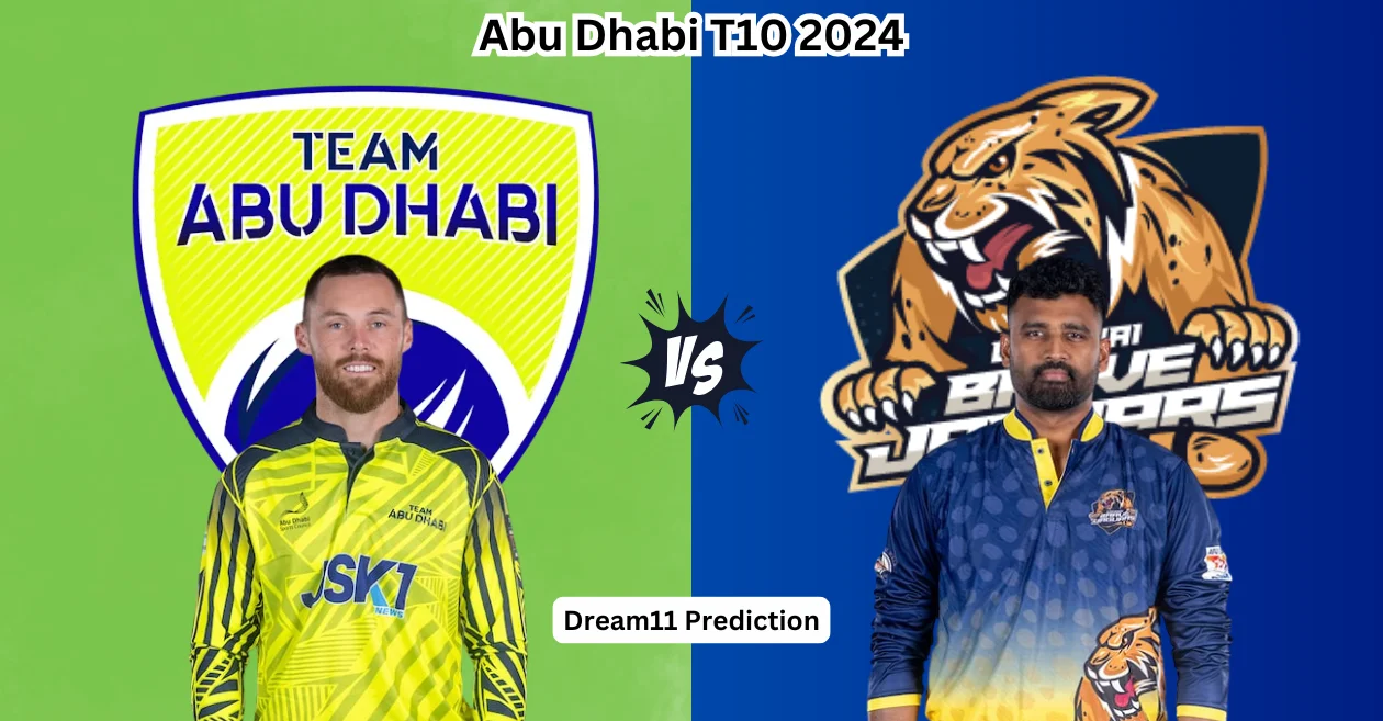 TAD vs CBJ, Abu Dhabi T10 2024: Match Prediction, Dream11 Team, Fantasy Tips & Pitch Report | Team Abu Dhabi vs Chennai Brave Jaguars