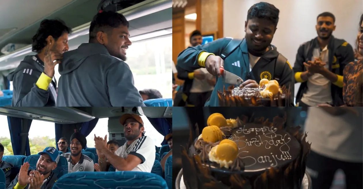 WATCH: Team India celebrate Sanju Samson’s birthday ahead of the 3rd T20I