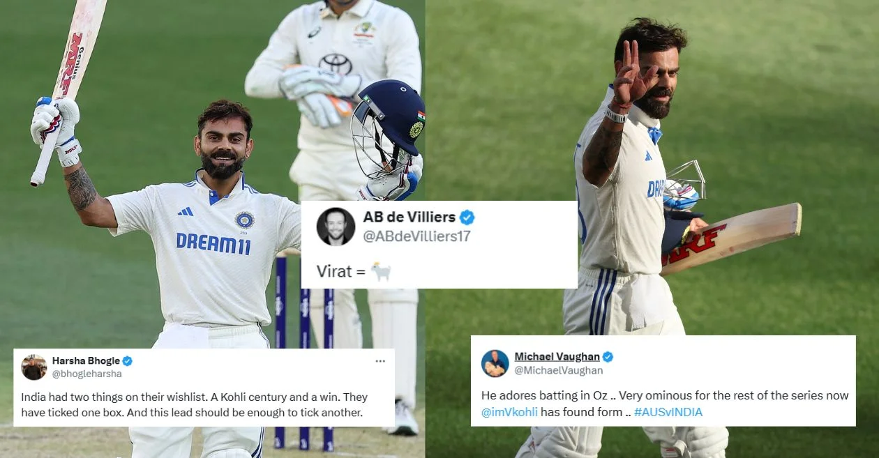 AUS vs IND [Twitter reactions]: Virat Kohli overtakes Sachin Tendulkar, Don Bradman as he smashes 30th Test century on Day 3 of the Perth Test