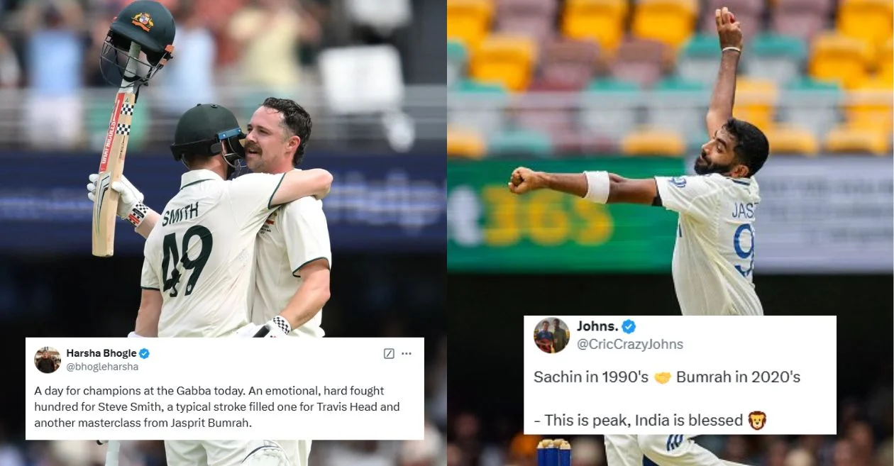 AUS vs IND [Twitter reactions]: Travis Head, Steve Smith’s ton put India on the backfoot despite Jasprit Bumrah’s fifer on Day 2 of the Brisbane Test