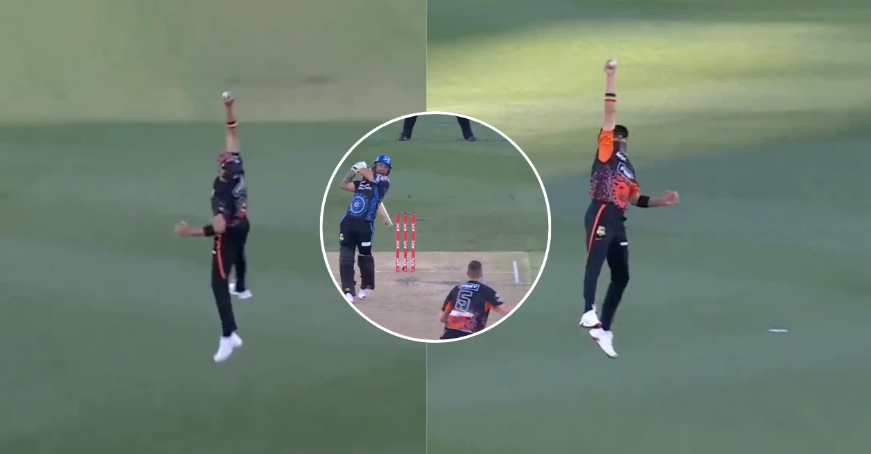 WATCH: Andrew Tye takes a one-handed stunner to dismiss Jake Weatherald