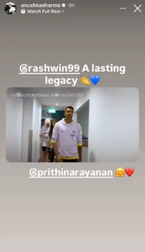 Anushka Sharma pays tribute to Ravichandran Ashwin