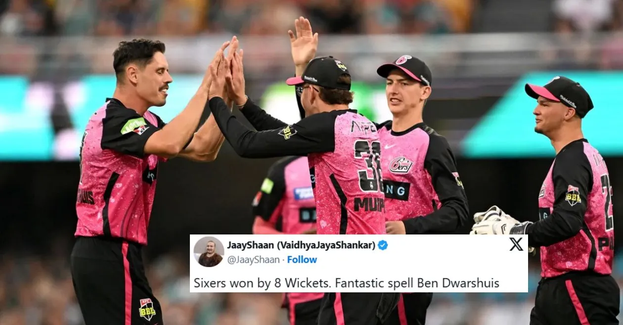 Twitter reactions: Ben Dwarshuis shines as Sydney Sixers beat Brisbane Heat in BBL 2024-25