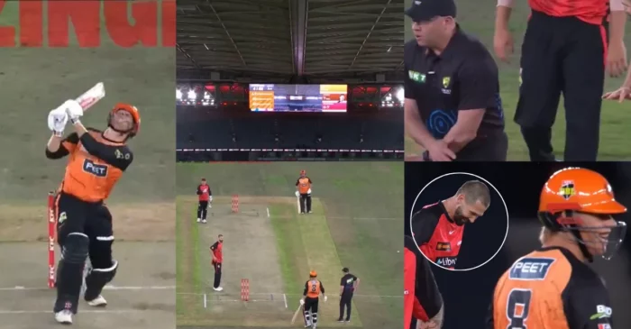 WATCH: Cooper Connolly smashes the ball onto the roof of Marvel Stadium in BBL 2024-25