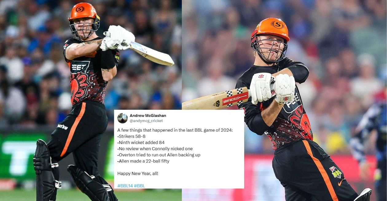 Twitter reactions: Finn Allen and Cooper Connolly sizzle for Perth Scorchers to beat Adelaide Strikers in BBL 2024-25