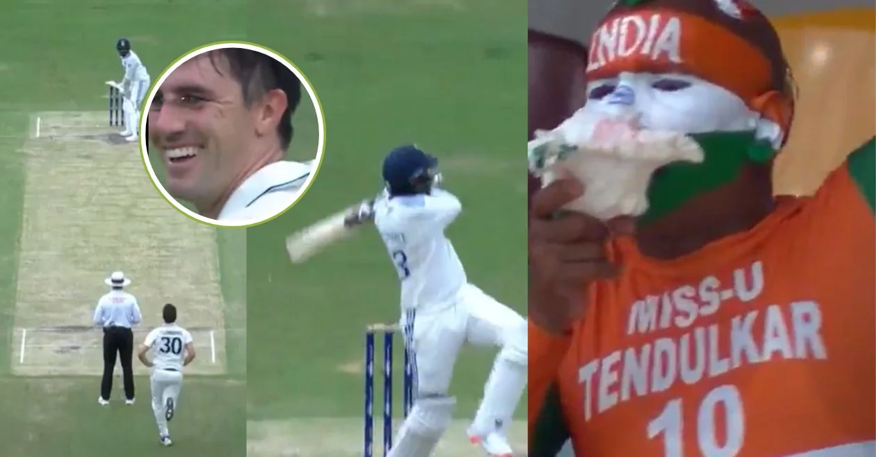 WATCH: Pat Cummins smiles in disbelief as Jasprit Bumrah hooks him for a massive six in the AUS vs IND 3rd Test