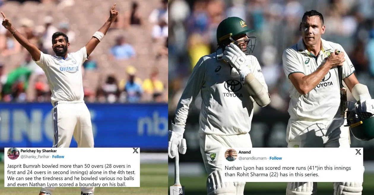 Twitter reactions: Jasprit Bumrah’s bowling blitz sets the stage before Australia’s lower order frustrate India on Day 4 of the MCG Test