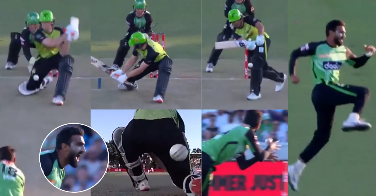 BBL|14 [WATCH]: Usama Mir gets rid of Cameron Bancroft and Oliver Davies in back-to-back dismissals