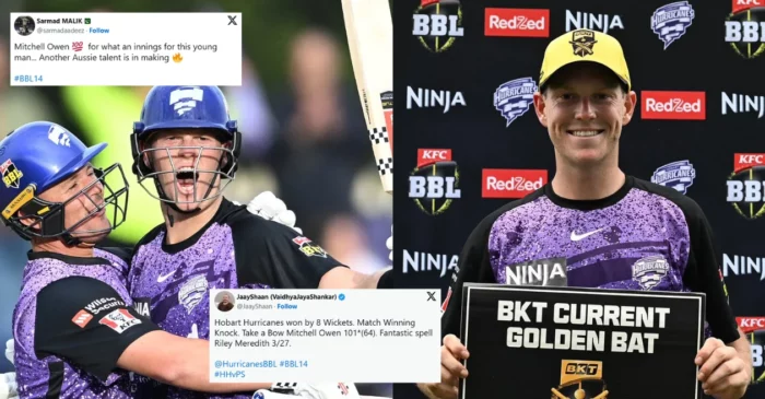 Twitter reactions: Mitchell Owen’s brilliant ton powers Hobart Hurricanes to a commanding win over Perth Scorchers in BBL 2024-25