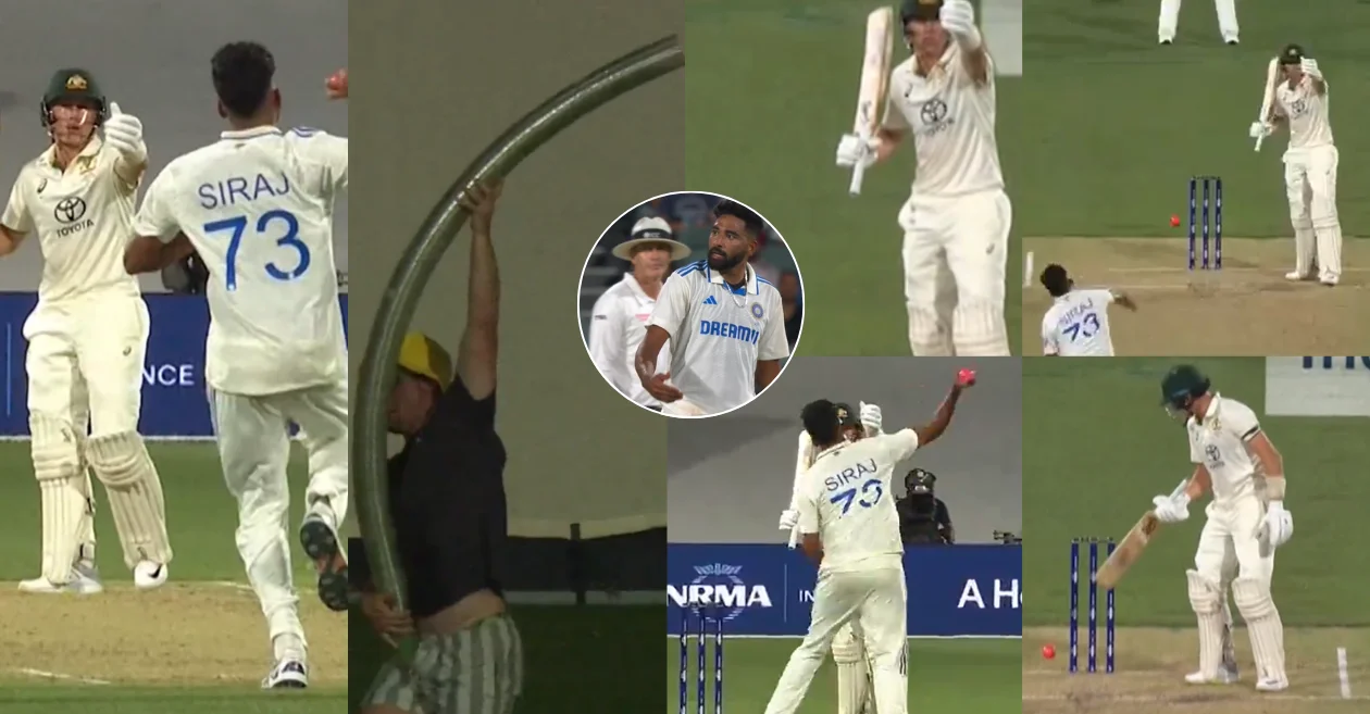 AUS vs IND [WATCH]: Mohammed Siraj and Marnus Labuschagne exchange heated words in Adelaide Test