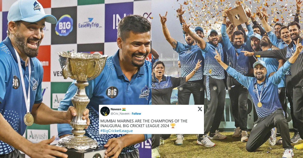 Twitter reactions: Manan Sharma’s all-round brilliance propels Mumbai Marines to victory in the inaugural BCL final