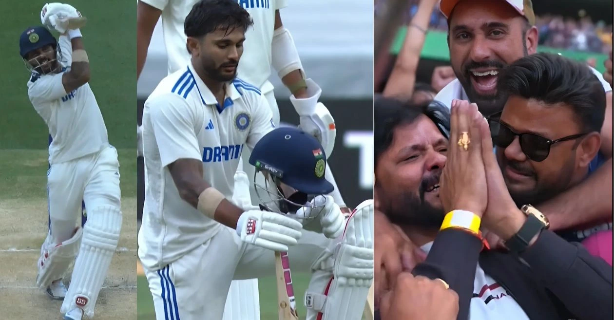 WATCH: Nitish Kumar Reddy’s father in tears as his son smashes maiden Test hundred for India on Day 3 of MCG Test