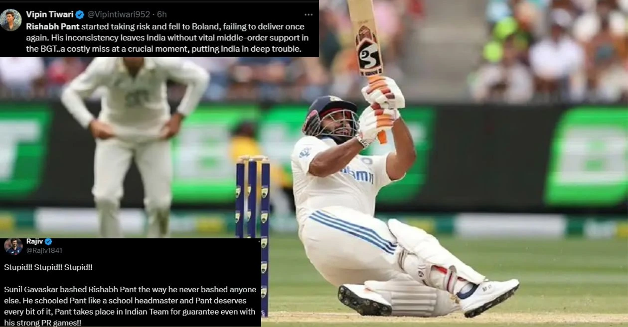 AUS vs IND: Fans troll Rishabh Pant over poor show with the bat on Day 3 of the Boxing Day Test