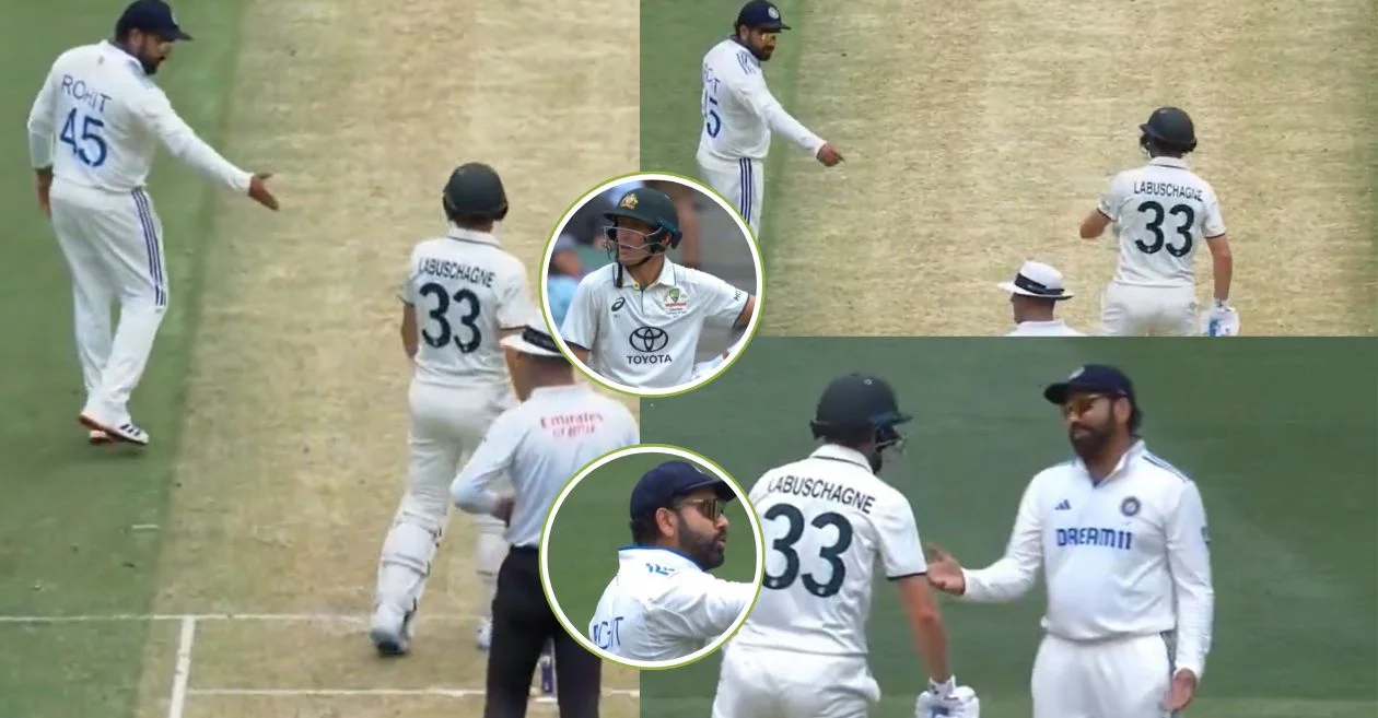 WATCH: Rohit Sharma issues warning to Marnus Labuschagne for running on pitch on Day 1 of the AUS vs IND 4th Test