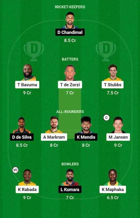 SA vs SL Dream11 Team for today's match (December 5)